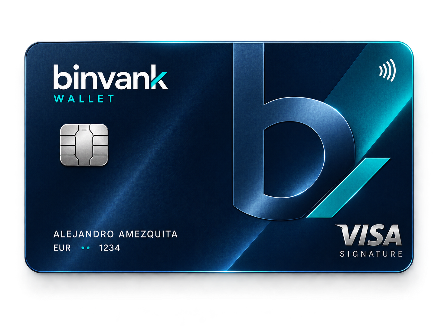 Tarjeta Visa Signature de binvank Wallet vinculada a wallet self-custody