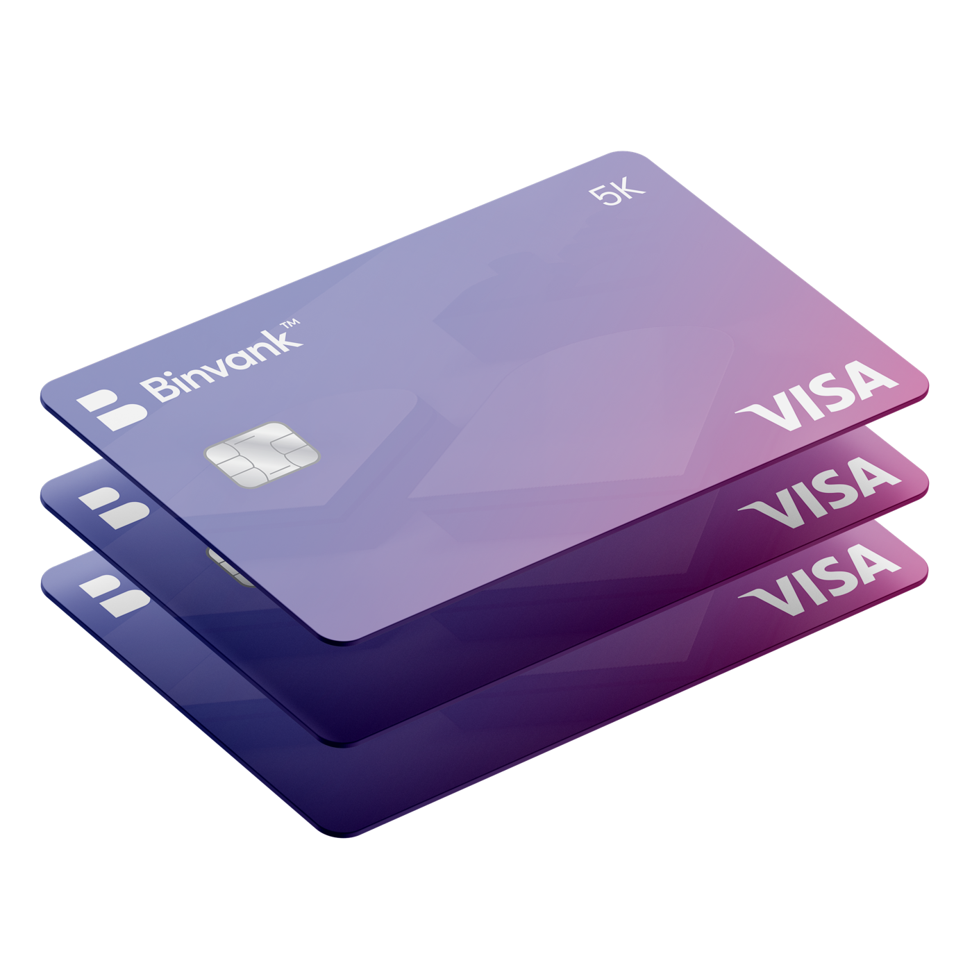 Tarjetas Binvank apiladas
